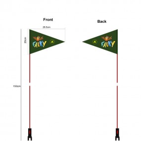Custom Bike Flags for Advertising | Logo Bicycle Flags ...