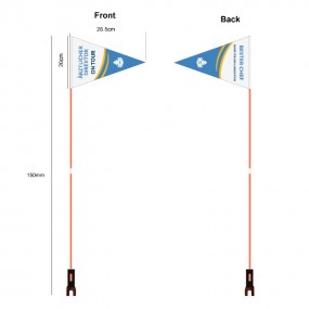 Custom Logo Bike Flags | Promotional Bicycle Banner Fla...