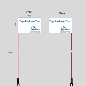 Custom Bike Flags for Advertising | Logo Bicycle Flags ...